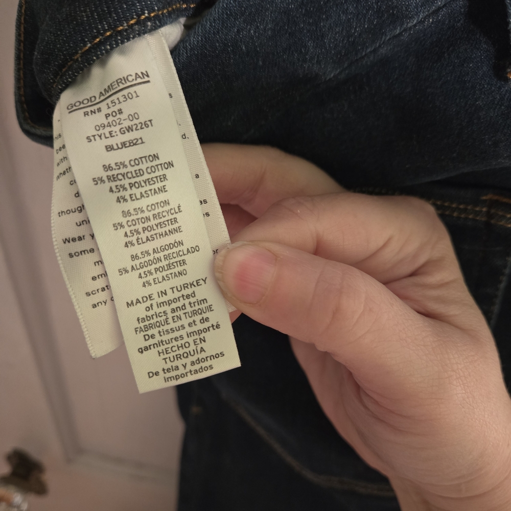 Good American Dark Blue Skinny Jeans - Picture 6 of 8